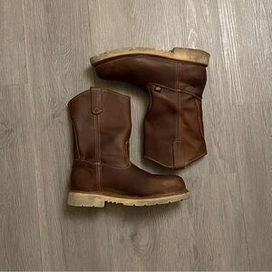 Brown Thorogood Steel Toe Leather Boots